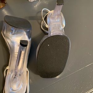 Clear heels